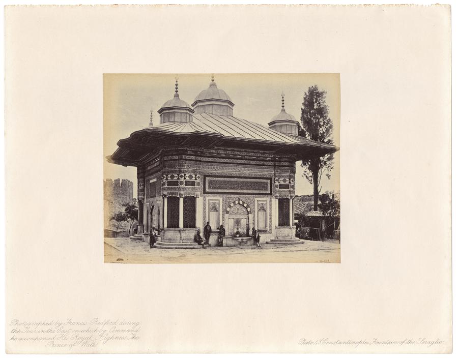 An ornate building in Istanbul, shown in black and white. Francis Bedford