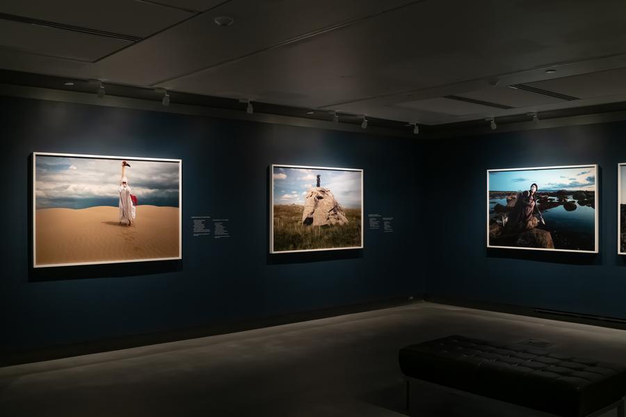 Installation view of Meryl McMaster: As Immense as the Sky